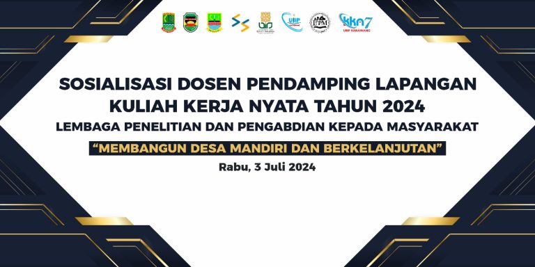 SOSIALISASI DOSEN PENDAMPING LAPANGAN KKN 2024